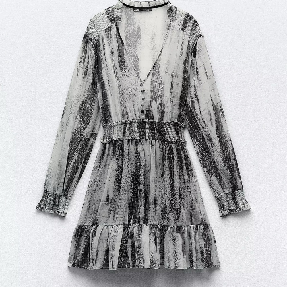 Zara animal print dress